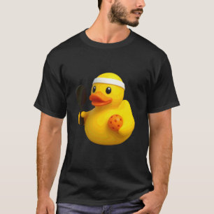Camiseta Jogador de Pickleball Pato de Borracha Ducky Ducki