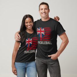 Camiseta Jogador de Pickleball Remo Bandeira do Reino Unido