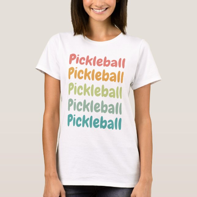 Camiseta Jogador de Pickleball Retro (Frente)