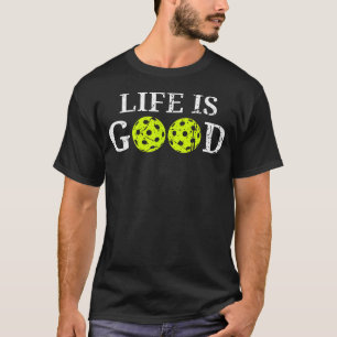 Camiseta Jogador de Pickleball Vida É Boa Cota de Remo