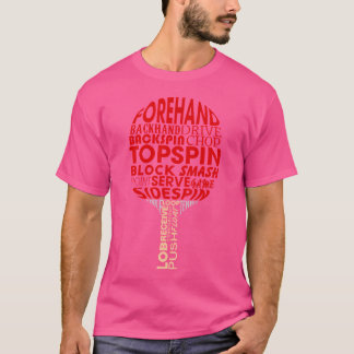 Camiseta Jogador de pino do pino do pino do Tênis, engraçad