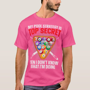 Camiseta Jogador de Piscina 8 Ball Billiard Engraçado