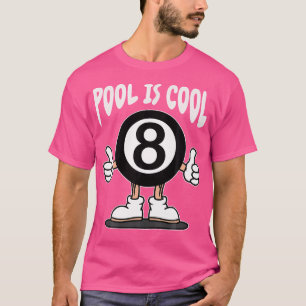 Camiseta Jogador de Piscina 8 Ball Billiard Oito Ball Billi