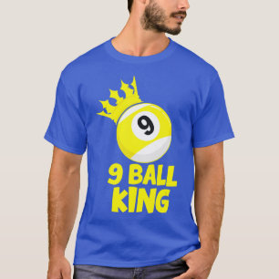 Camiseta Jogador de piscina 9 Ball King Champion 9 Ball Bil