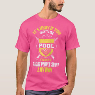 Camiseta Jogador de Piscina Billiards, Esporte Engraçado
