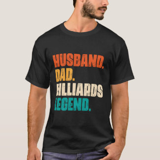 Camiseta Jogador de Piscina de Legenda Billiard do Pai Mari