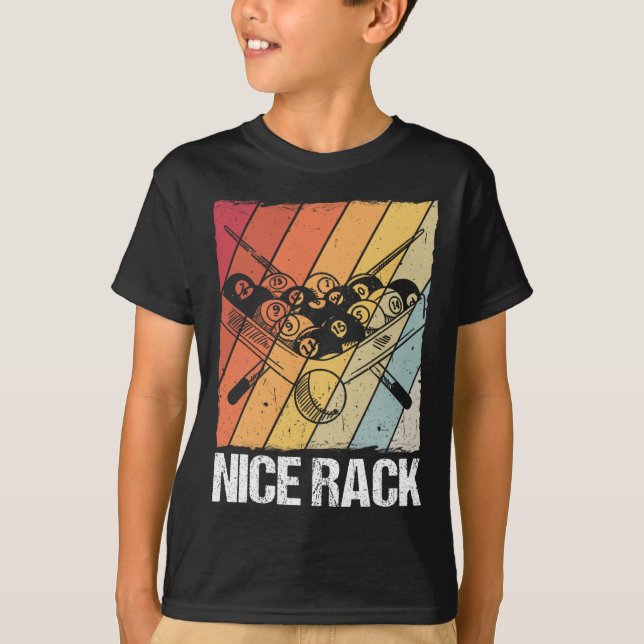 Camiseta Jogador de Piscina do Rack Billiards (Frente)