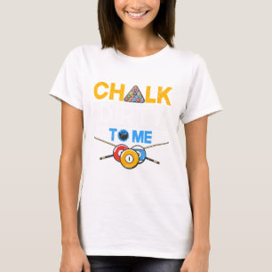 Camiseta Jogador de Piscina engraçado Billard Lover Chalk S