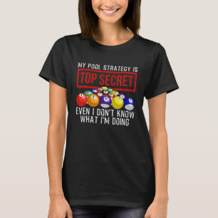 Camiseta Jogador De Piscina Engraçado Billiards Presente P