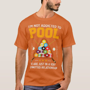Camiseta Jogador De Piscina Engraçado Presente Para Homens