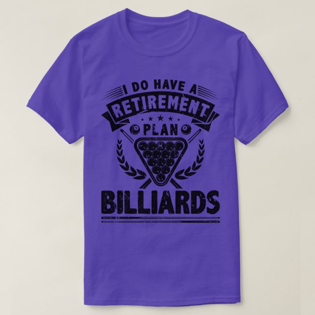 Camiseta Jogador de Piscina Fora de Bilhar (Frente do Design)