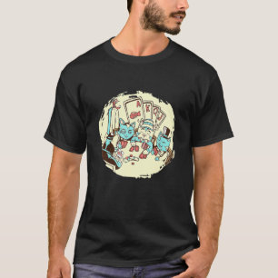 Camiseta Jogador de Poker Gata Animais Gatinho do Texas Hol