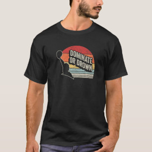 Camiseta Jogador de Pólo Aquático Vintage Retro Pólo Aquáti