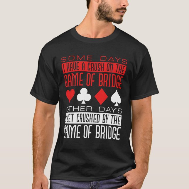 Camiseta Jogador de Ponte Engraçado Esmagado pelo Jogo (Frente)