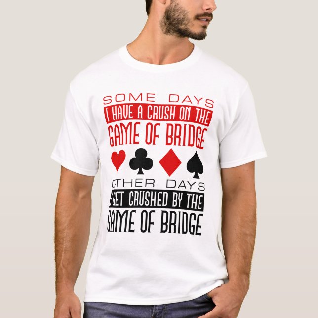 Camiseta Jogador de Ponte Engraçado Jogo Esmagado da Ponte (Frente)