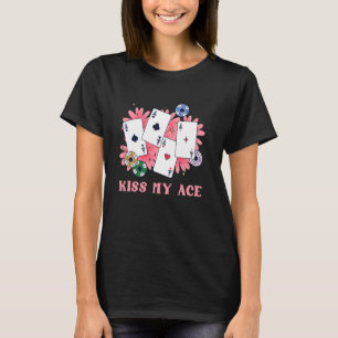 Camiseta Jogador De Pôquer BEIJA MEU Torneio De Poker Engra