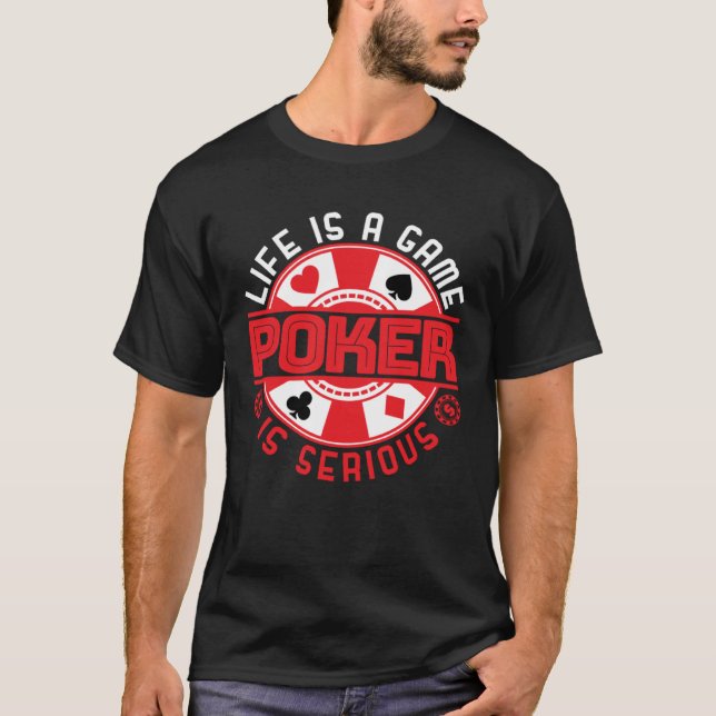 Camiseta Jogador de pôquer jogando cartazes mulheres (Frente)