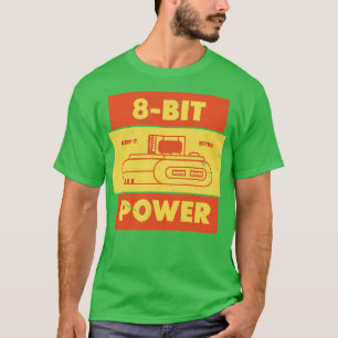 Camiseta Jogador de Retro de Energia de 8 bits