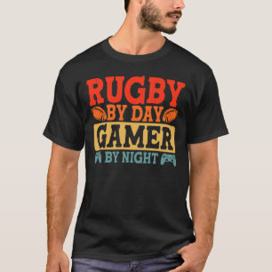 Camiseta Jogador De Rugby By Day À Noite - Vídeo Jogador