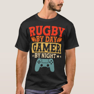 Camiseta Jogador De Rugby By Day À Noite - Vídeo Jogador