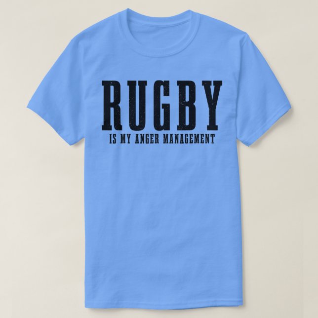 Camiseta Jogador de Rugby da Sena Engraçado Rugby (Frente do Design)