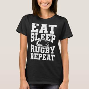 Camiseta Jogador de Rugby do Rugby do Esporte come