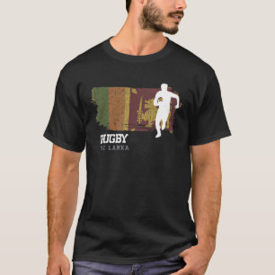Camiseta Jogador de Rugby do Sri Lanka Flag Sports Ball Rug