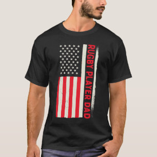 Camiseta Jogador de Rugby do treinador americano patriótico
