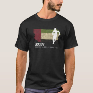 Camiseta Jogador de Rugby Emirados Árabes Unidos Bandeira d
