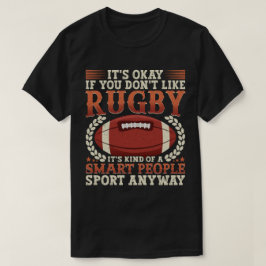 Camiseta Jogador De Rugby Meio Que Uma Pessoas Inteligente