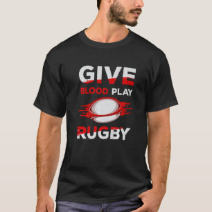 Camiseta Jogador de Rugby para jogar Rugby com o Sangue