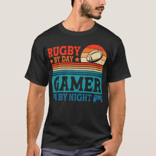Camiseta Jogador De Rugby Por Dia Por Jogo De Vídeo Noturno