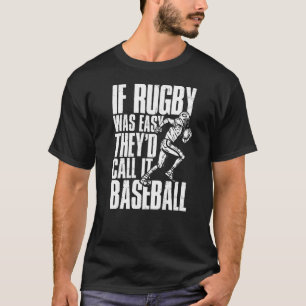 Camiseta Jogador de Rugby Se Rugby fosse fácil, chamariam-l