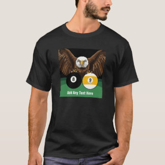 Camiseta Jogador de Sinuca 8 Bolas 9 Bolas Patriótico
