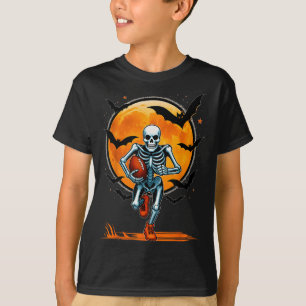 Camiseta Jogador de Skeleton de futebol americano engraçado