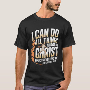 Camiseta Jogador de Sketll Cristão Eu Posso Fazer Tudo