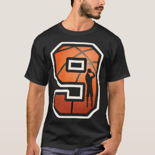Camiseta Jogador de Sketll de 9 anos de idade Aniversário d