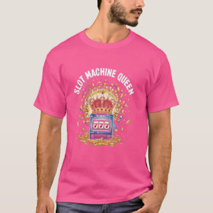 Camiseta Jogador de Slot Machine Queen Funny Casino Slots G