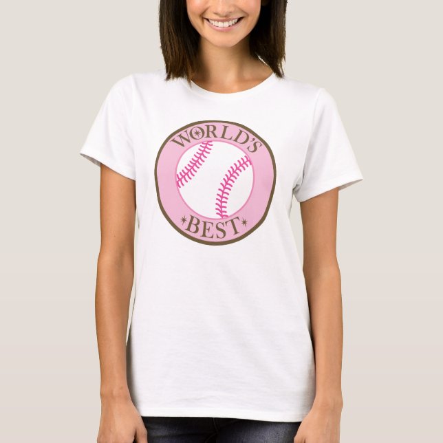 Camiseta Jogador de softball dos mundos o melhor (Frente)