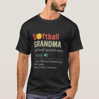 Camiseta Jogador de Softball Esporte Engraçado Softball Vov
