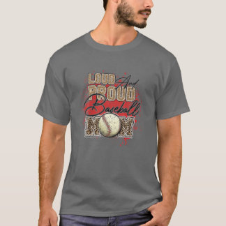 Camiseta Jogador de Softball Leopard Mo