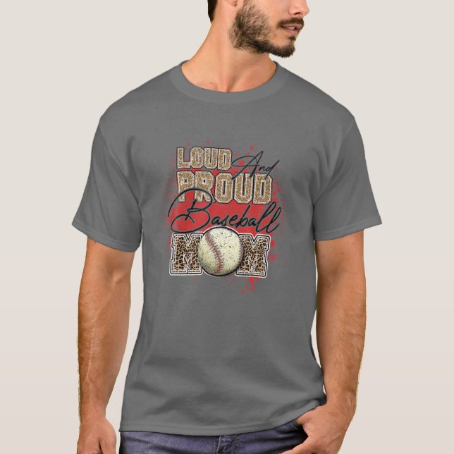 Camiseta Jogador de Softball Leopard Mo (Frente)