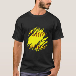 Camiseta Jogador de Softball Vermelho