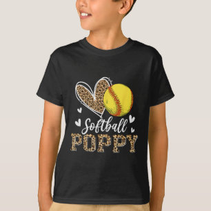 Camiseta Jogador de Softll Poppy Leopardo Engraçado Poppy S