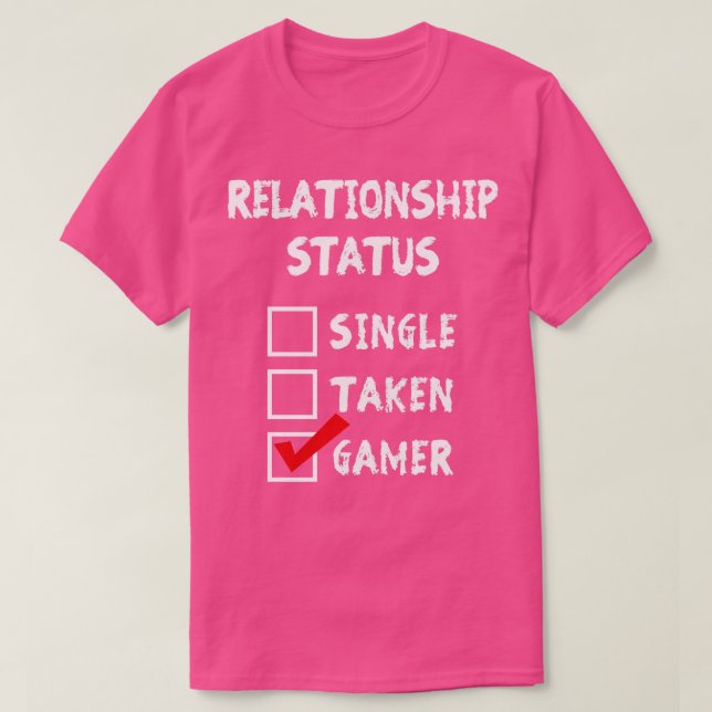 Camiseta Jogador de Status de Relacionamento (Frente do Design)