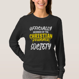 Camiseta Jogador de Tambor da Igreja Culto Drummer Cristã 3
