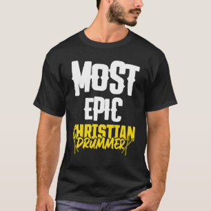 Camiseta Jogador de Tambor da Igreja Culto Drummer Cristã 4