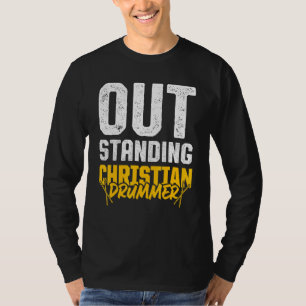 Camiseta Jogador de Tambor da Igreja do Drummer Cristão 31