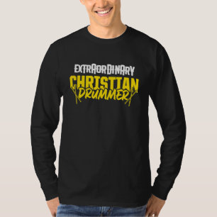 Camiseta Jogador de Tambor da Igreja do Drummer Cristão 71