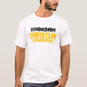 Camiseta Jogador de Tambor da Igreja do Drummer Cristão 71